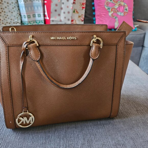 Michael Kors Park Medium Saffiano Leather Satchel - Picture 4 of 12